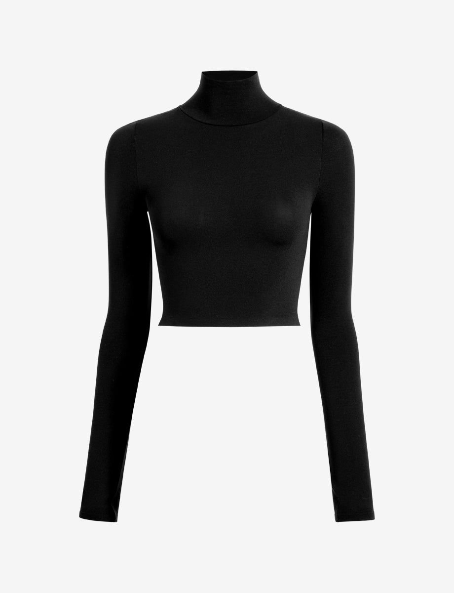 Ballet Body Turtleneck Crop Top - Womens Commando