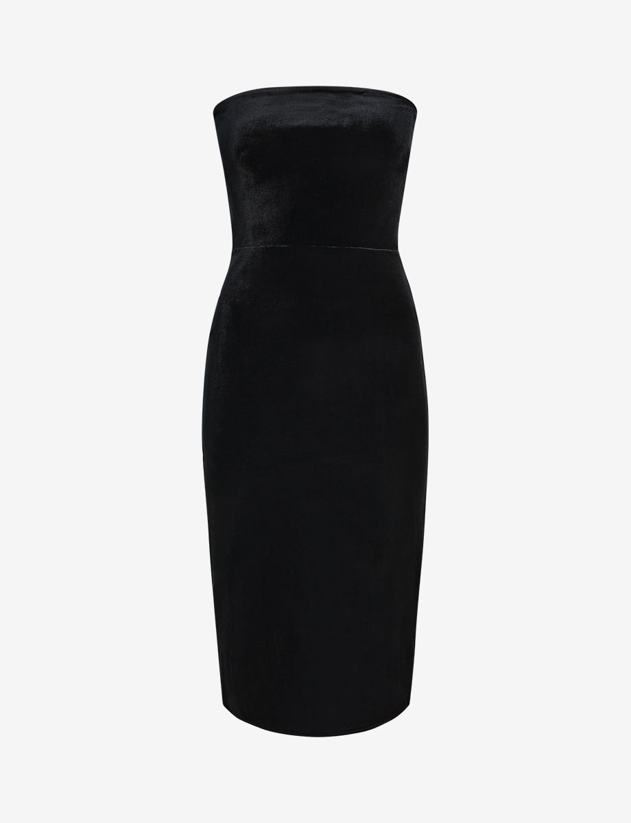 Velvet Strapless Midi Dress - Womens Commando