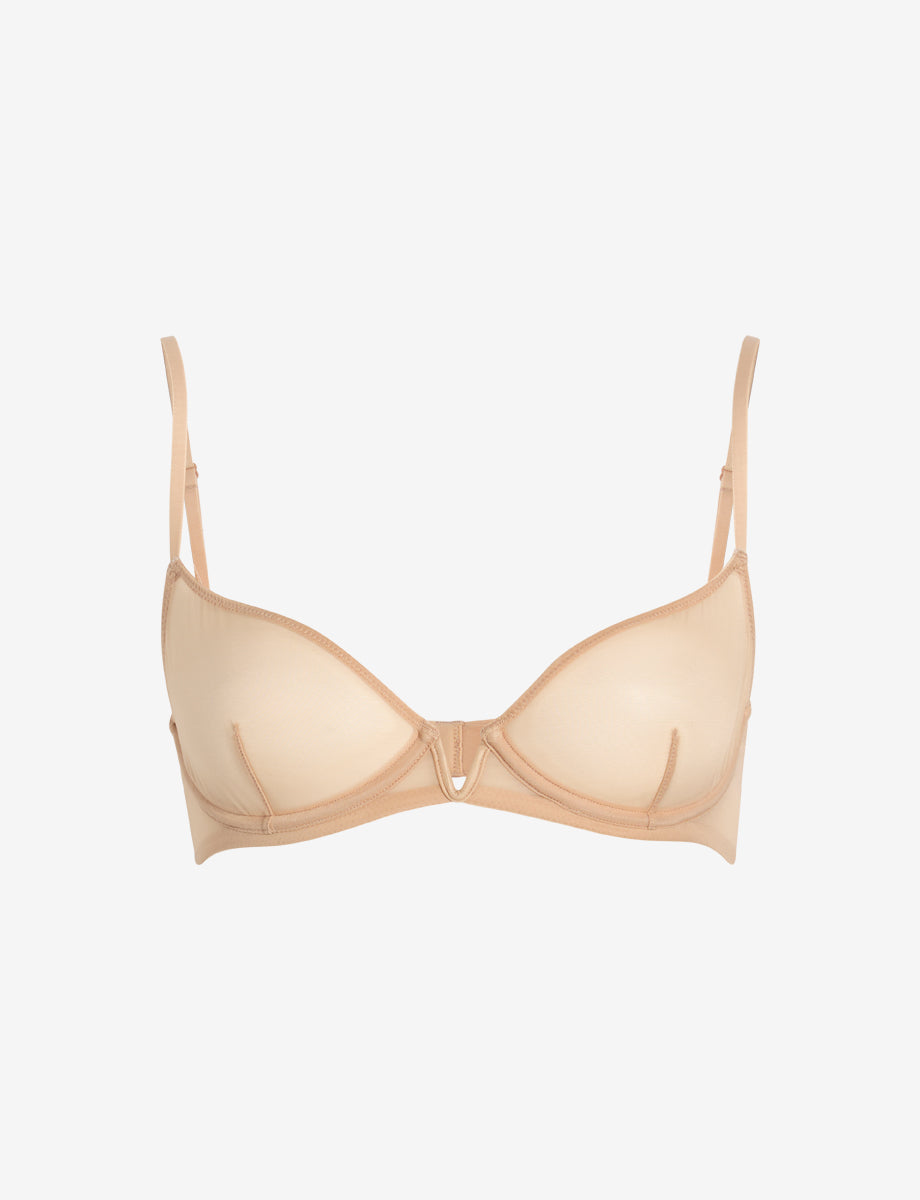 Invisible Lift Plunge Underwire Demi Cup Bra - Womens Commando