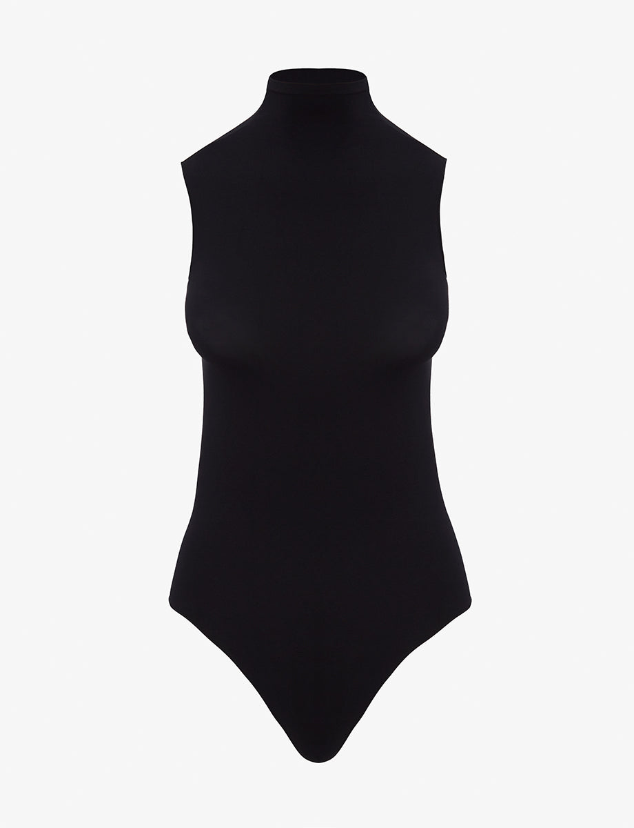 Ballet Mockneck Sleeveless Bodysuit - Womens Commando