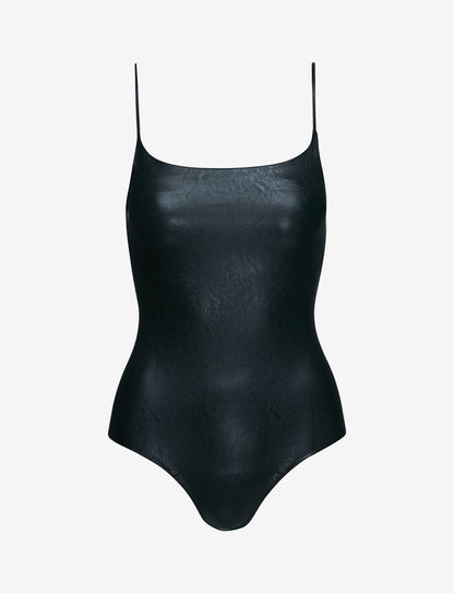 Faux Leather Cami Bodysuit - Womens Commando