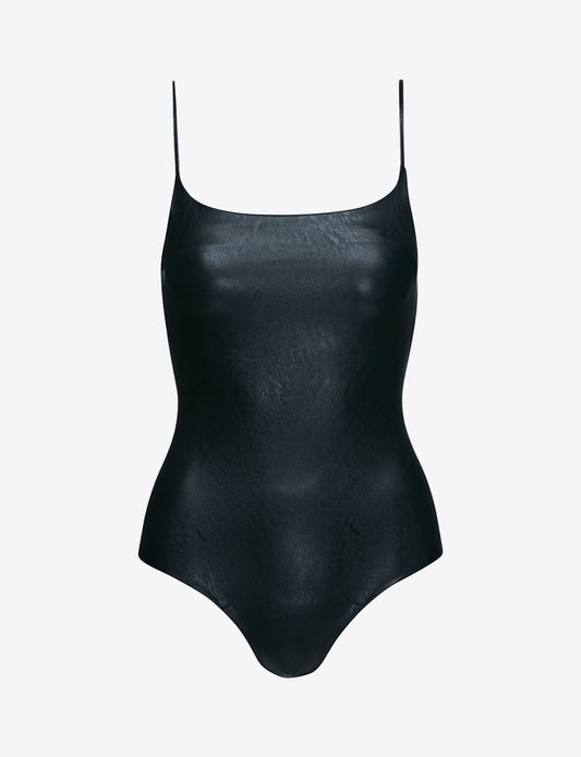 Faux Leather Cami Bodysuit - Womens Commando