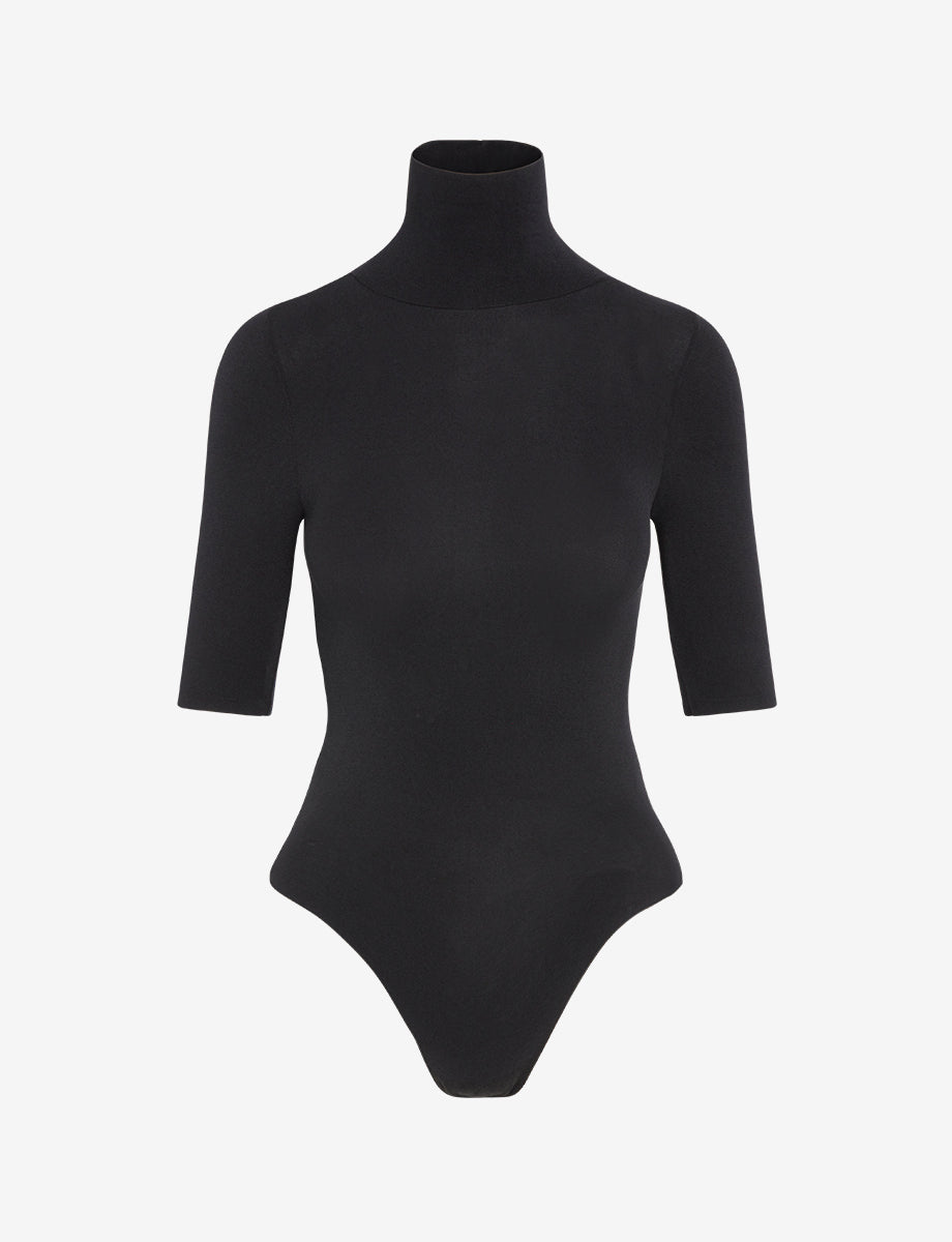 Ballet Short Sleeve Turtleneck Bodysuit - Womens Commando