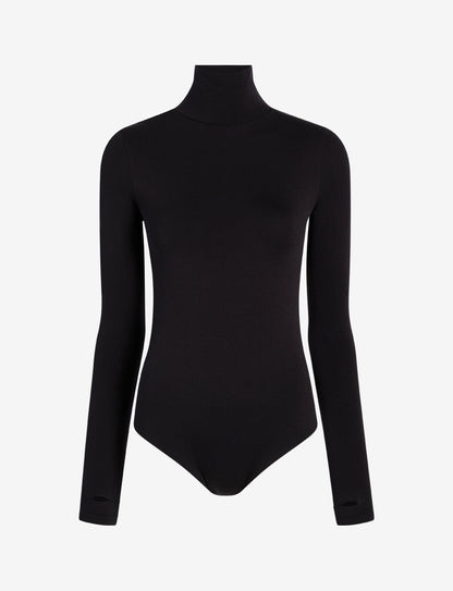 Prima Ballet Turtleneck Bodysuit with Thumbholes - Womens Commando