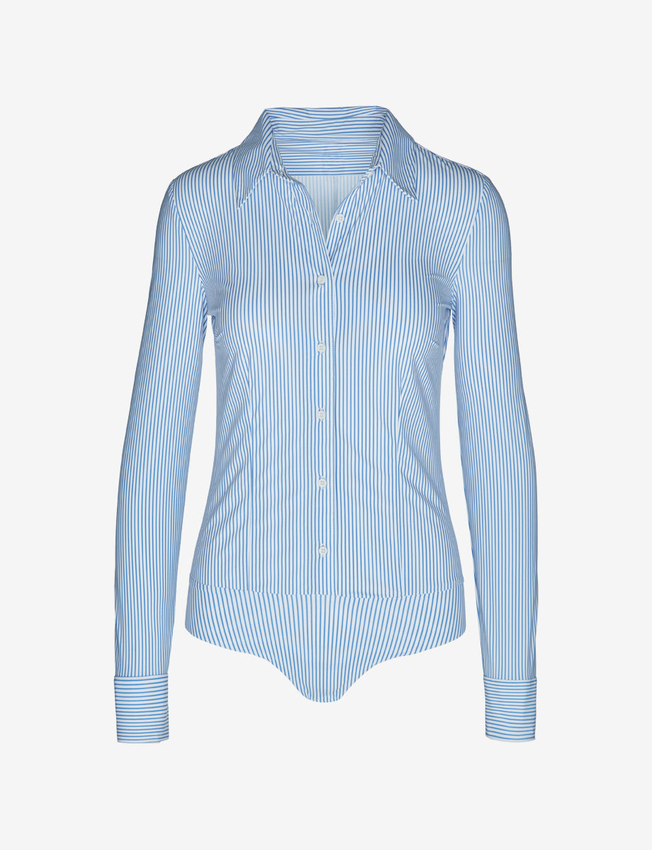 Classic Printed Button Down Bodysuit - Womens Commando