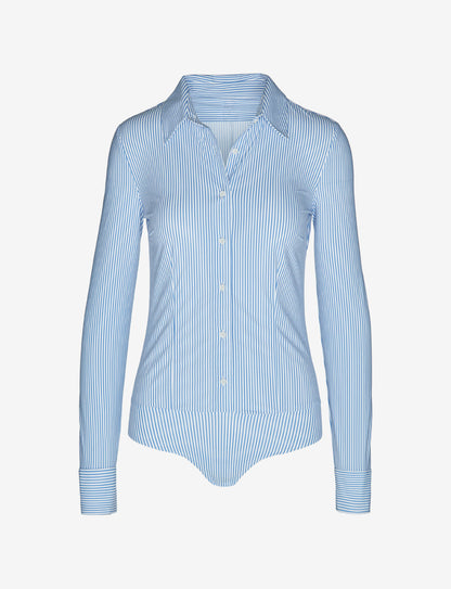 Classic Printed Button Down Bodysuit - Womens Commando