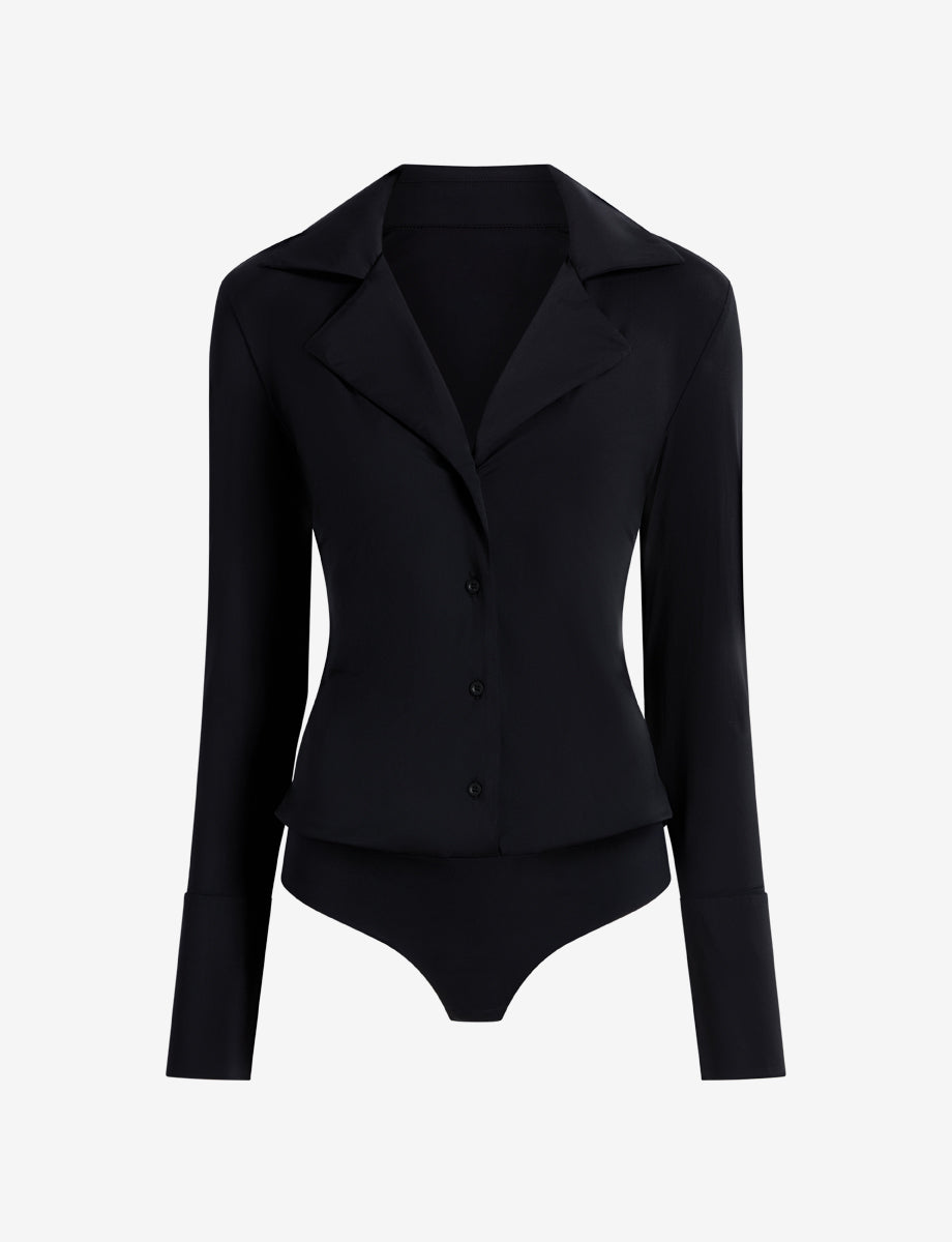 Classic Blousey Button Down Bodysuit - Womens Commando