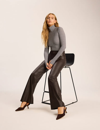 Classic Print Turtleneck Bodysuit - Womens Commando