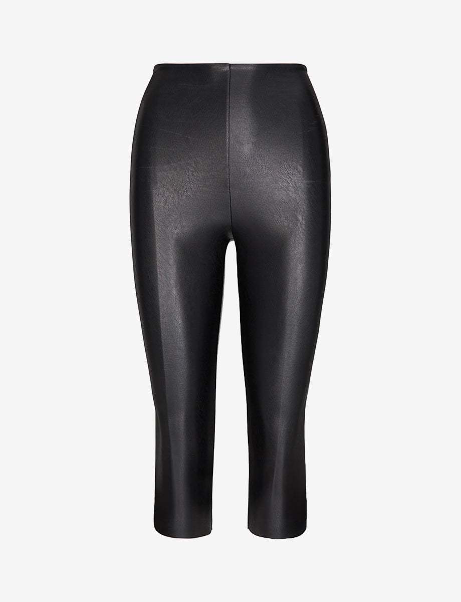 Faux Leather Capri Legging - Womens Commando