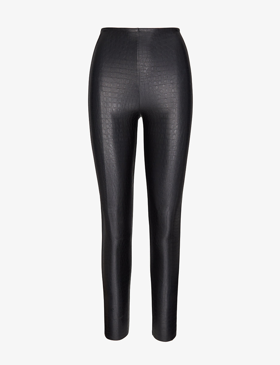 Faux Leather Animal Legging - Womens Commando