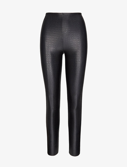 Faux Leather Animal Legging - Womens Commando