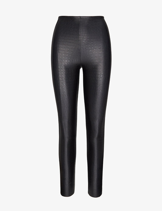 Faux Leather Animal Legging - Womens Commando