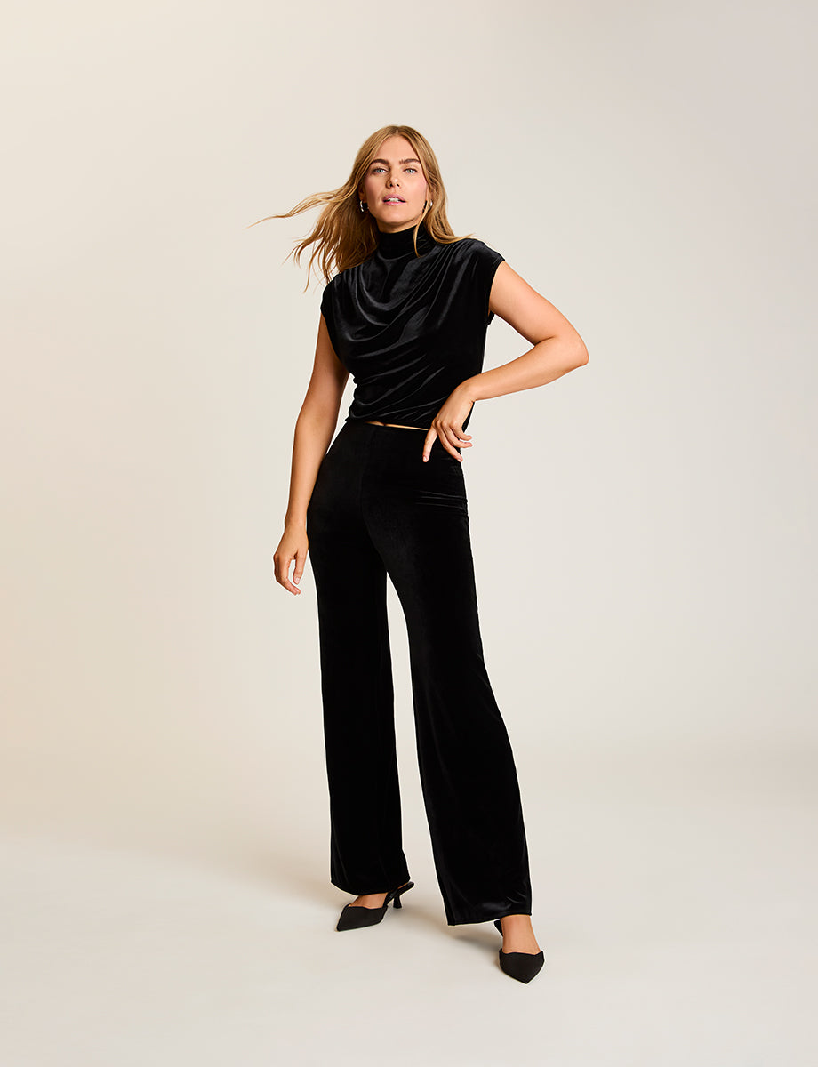 Velvet Wide Leg Pant - Womens Commando