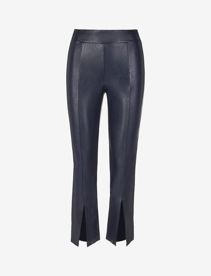 Faux Leather 7/8 Split Front Pant - Womens Commando