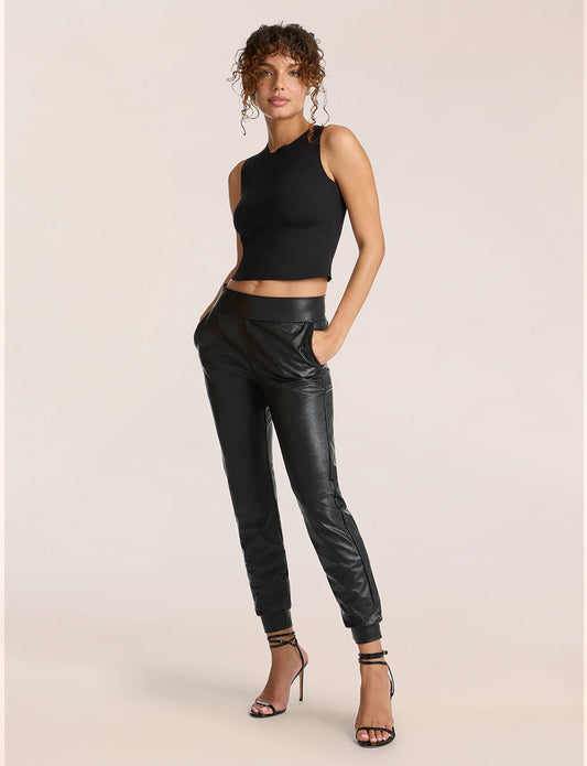 Faux Leather Jogger - Womens Commando
