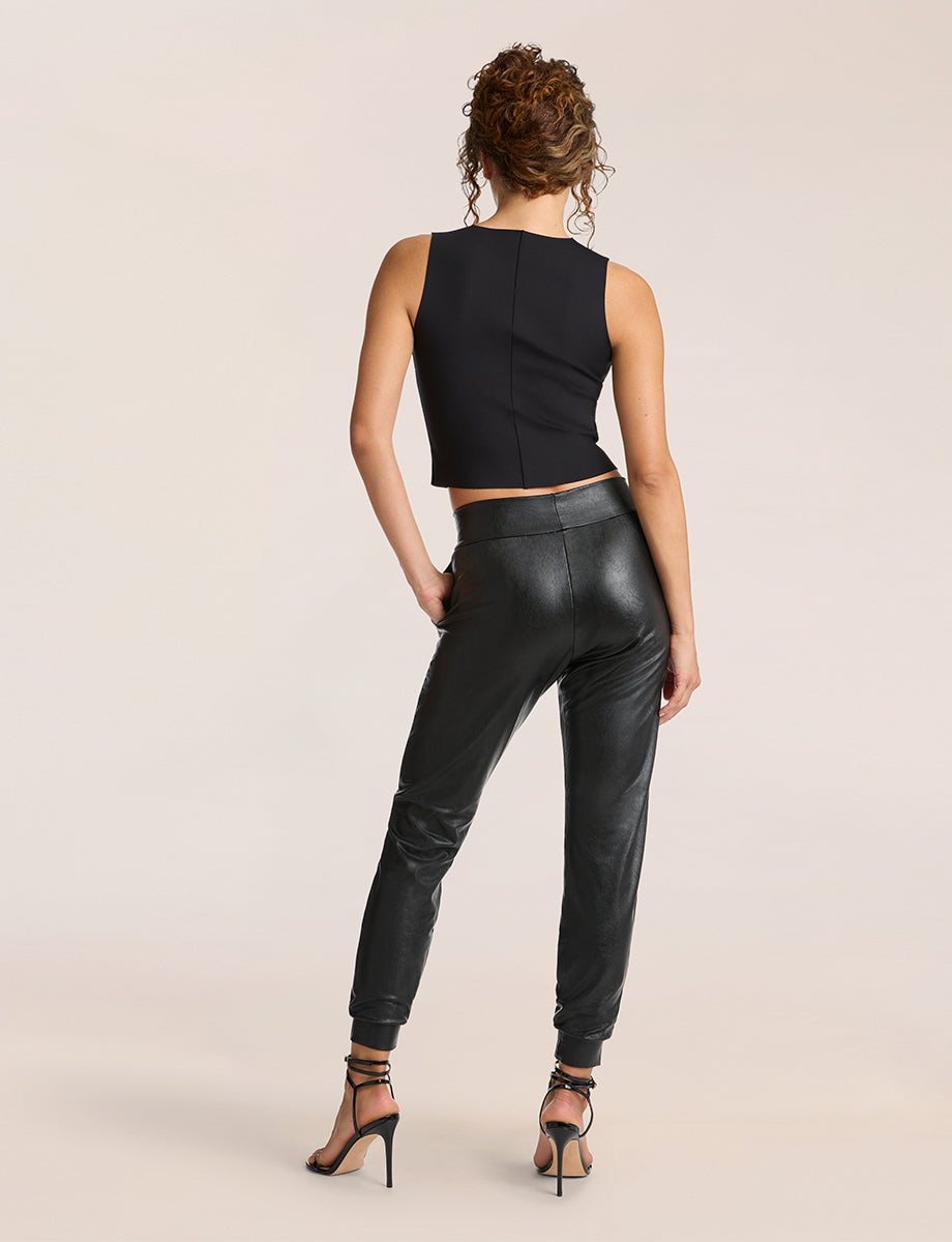Faux Leather Jogger - Womens Commando