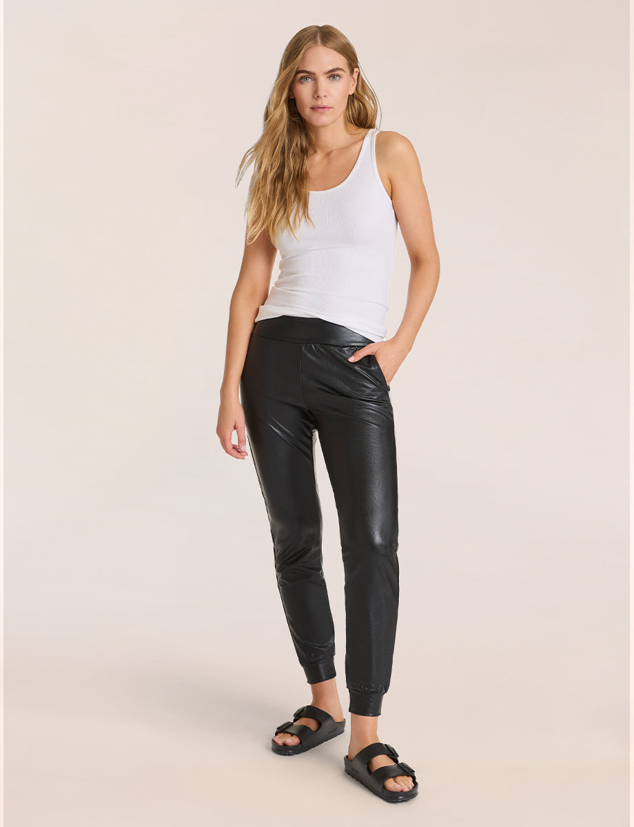 Faux Leather Jogger - Womens Commando