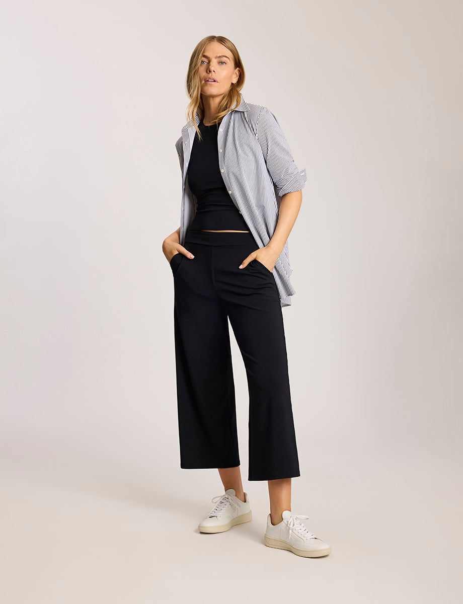 Butter Luxe Cropped Travel Trouser - Womens Commando