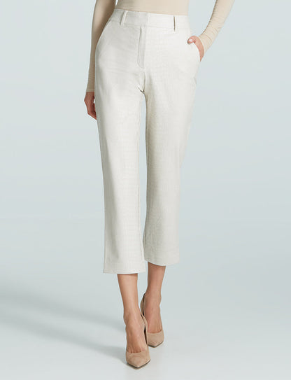 Faux Leather Animal 7/8 Trouser - Womens Commando