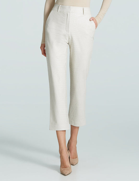 Faux Leather Animal 7/8 Trouser - Womens Commando