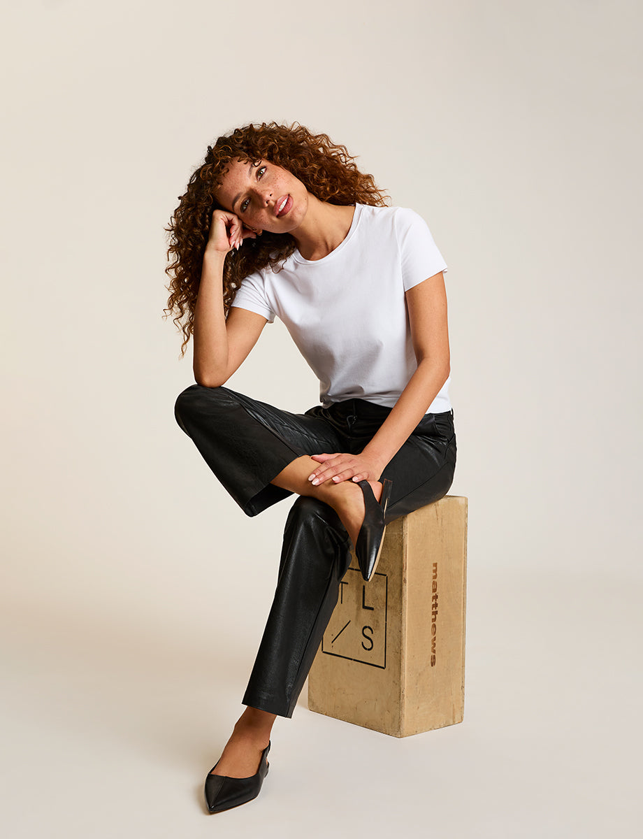 Faux Leather Trouser - Womens Commando
