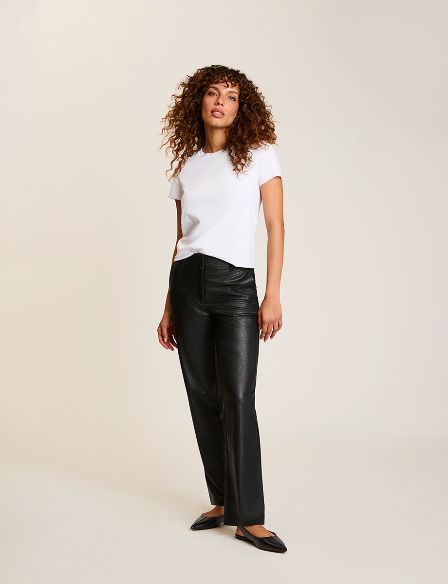 Faux Leather Trouser - Womens Commando