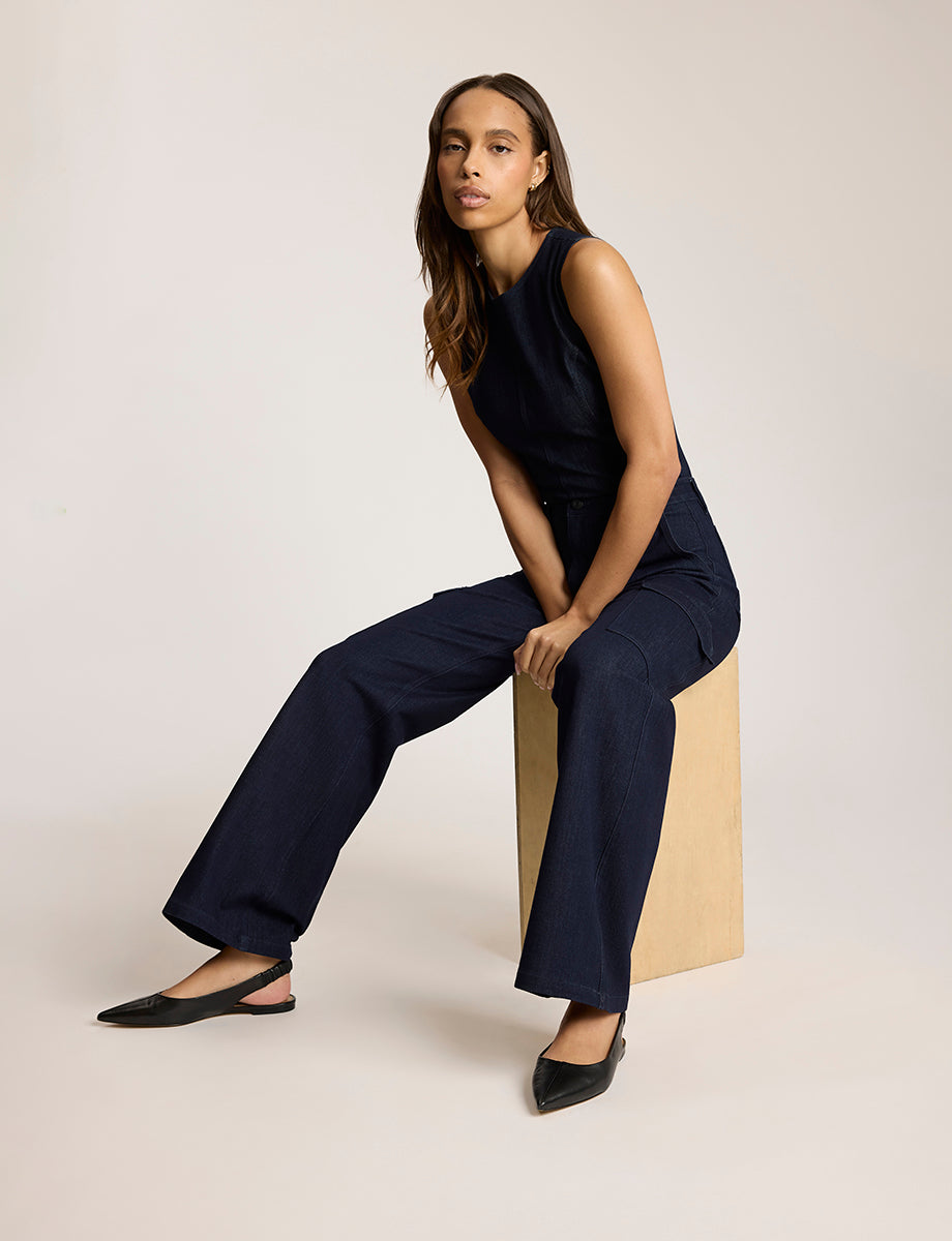 Do It All Denim™ Wide Leg Cargo - Womens Commando