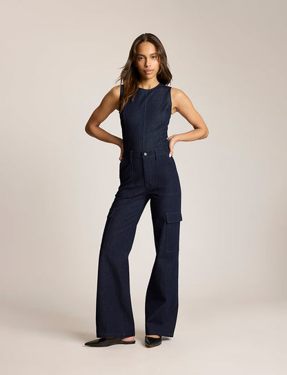 Do It All Denim™ Wide Leg Cargo - Womens Commando