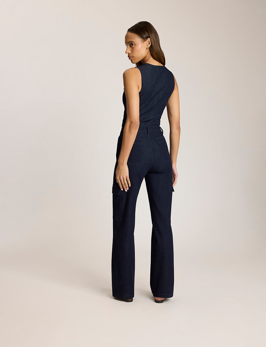 Do It All Denim™ Wide Leg Cargo - Womens Commando