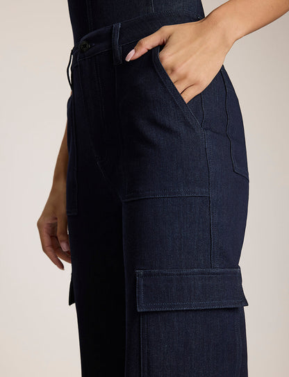 Do It All Denim™ Wide Leg Cargo - Womens Commando
