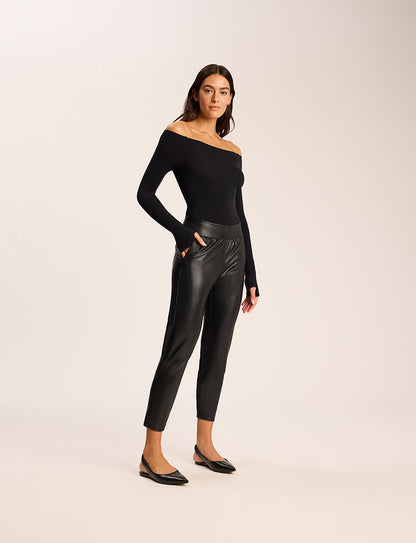 Faux Leather Cigarette Pant - Womens Commando