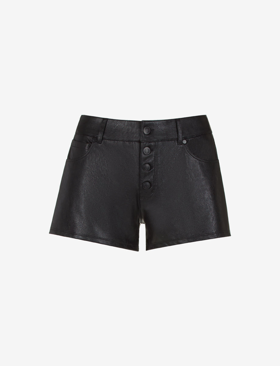Faux Leather Five-Pocket Short - Womens Commando