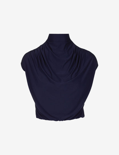 Butter Draped Mockneck Short Sleeve Crop Top - Womens Commando