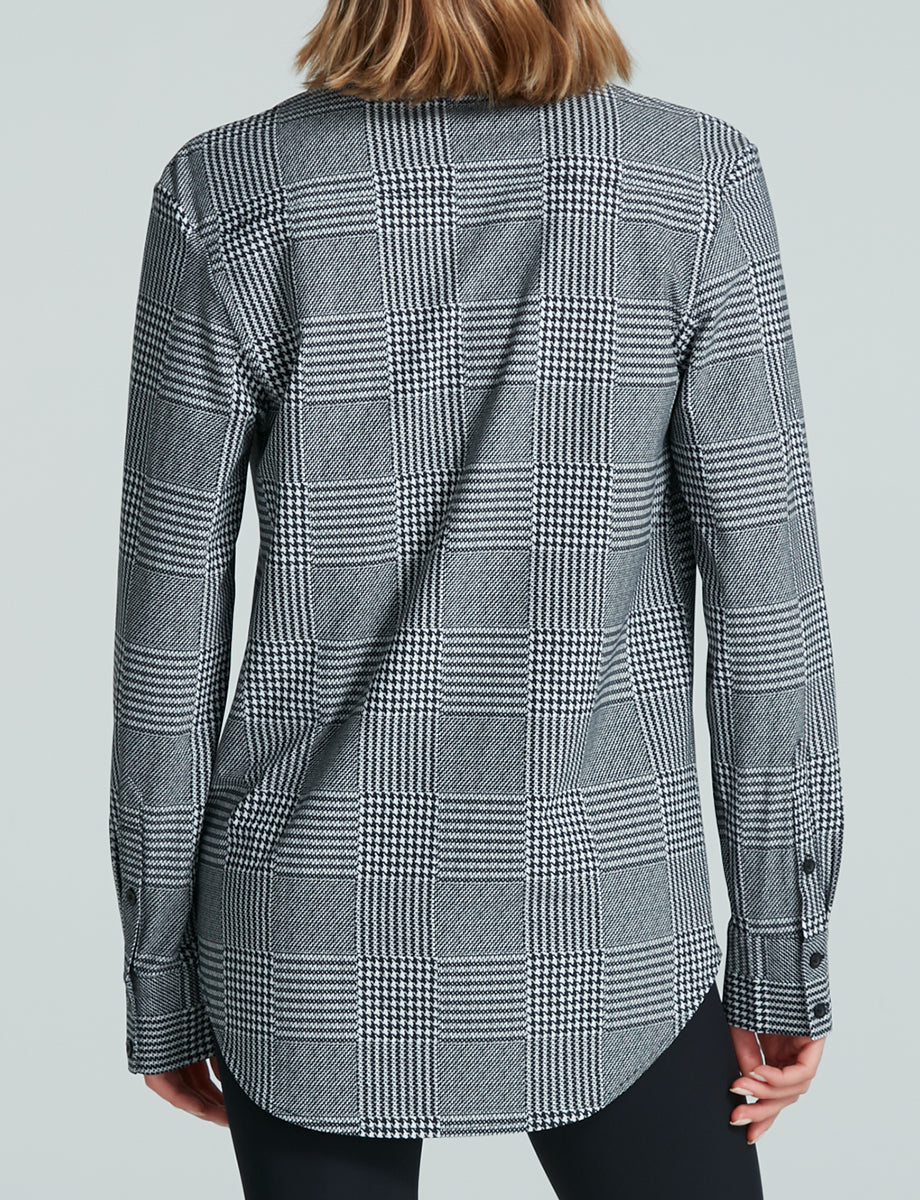Classic Printed Oversized Button Down Shirt - Womens Commando