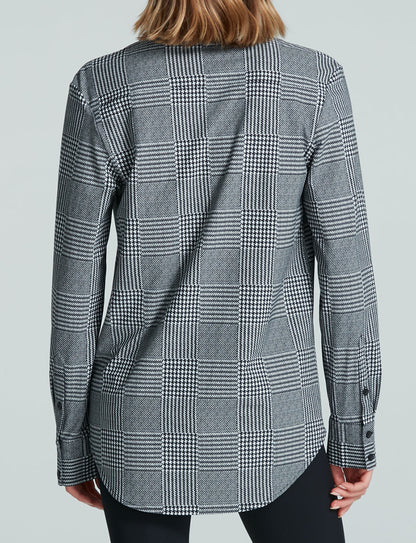 Classic Printed Oversized Button Down Shirt - Womens Commando