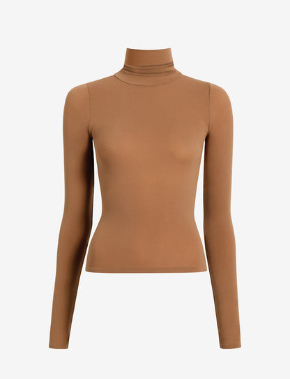 Ballet Body Turtleneck Long Sleeve Top - Womens Commando
