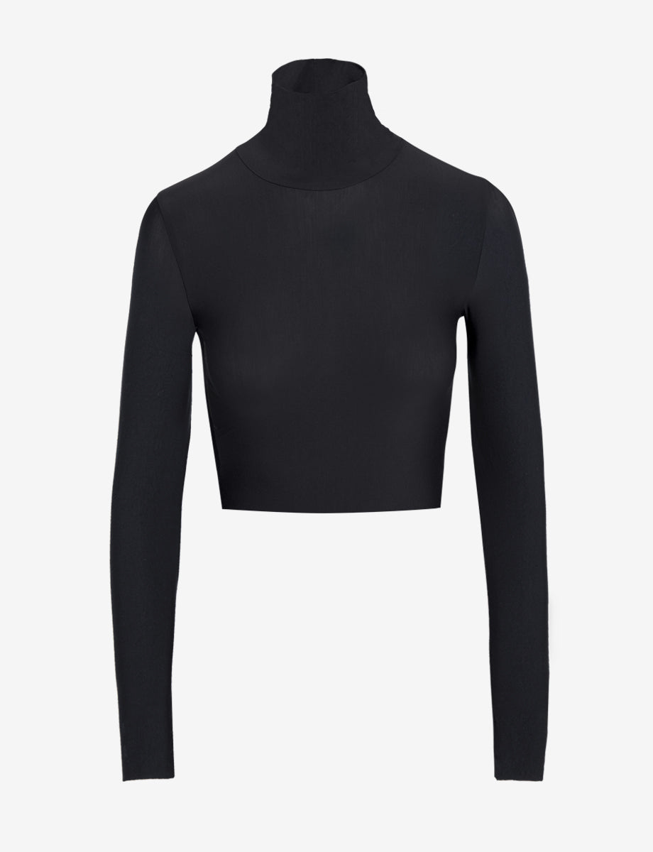Butter Long Sleeve Cropped Turtleneck - Womens Commando