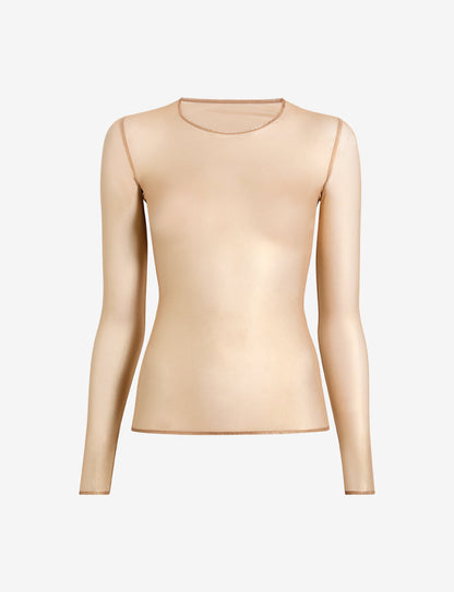 Gilded Chic Mesh Long Sleeve Top - Womens Commando