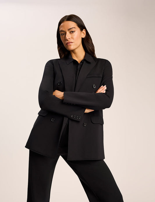 Neoprene CEO Double-Breasted Blazer - Womens Commando