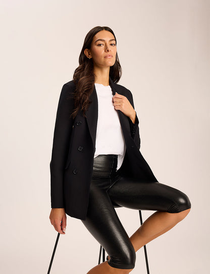Neoprene CEO Double-Breasted Blazer - Womens Commando