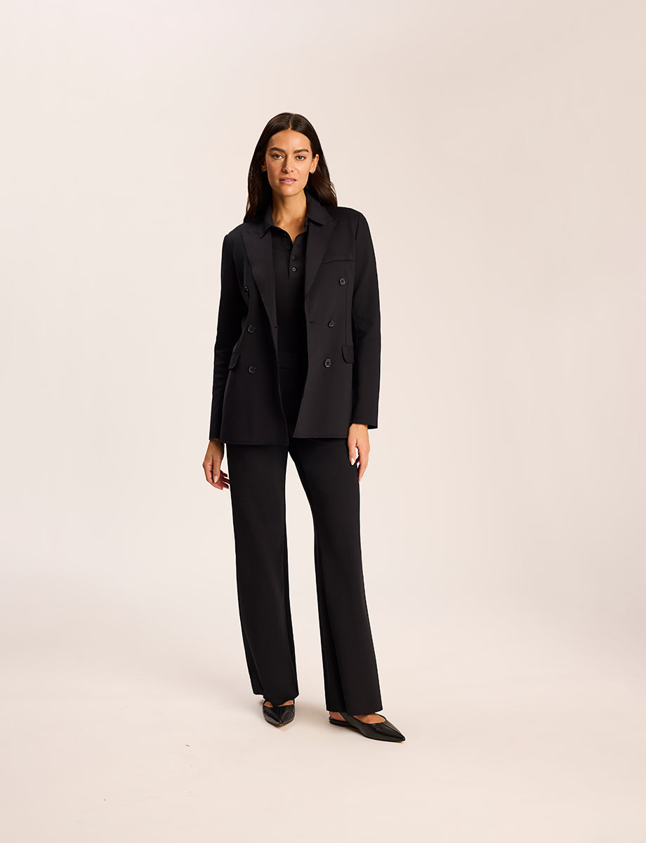 Neoprene CEO Double-Breasted Blazer - Womens Commando