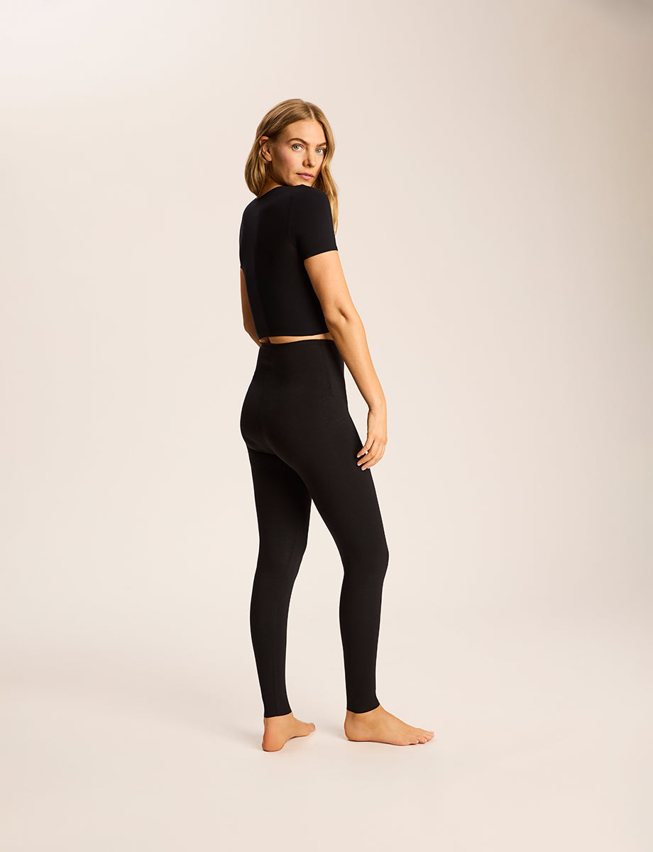 Ballet Body Cropped Crewneck Tee - Womens Commando