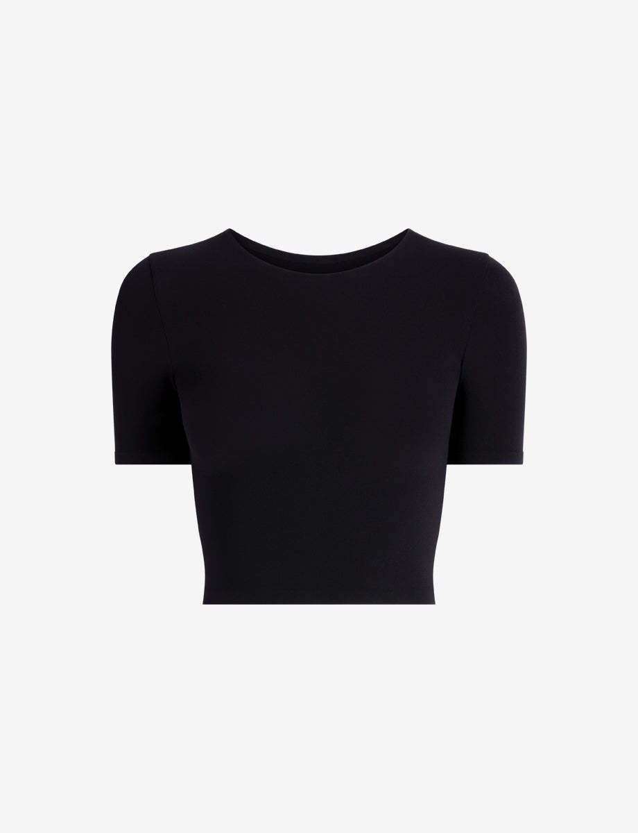 Ballet Body Cropped Crewneck Tee - Womens Commando