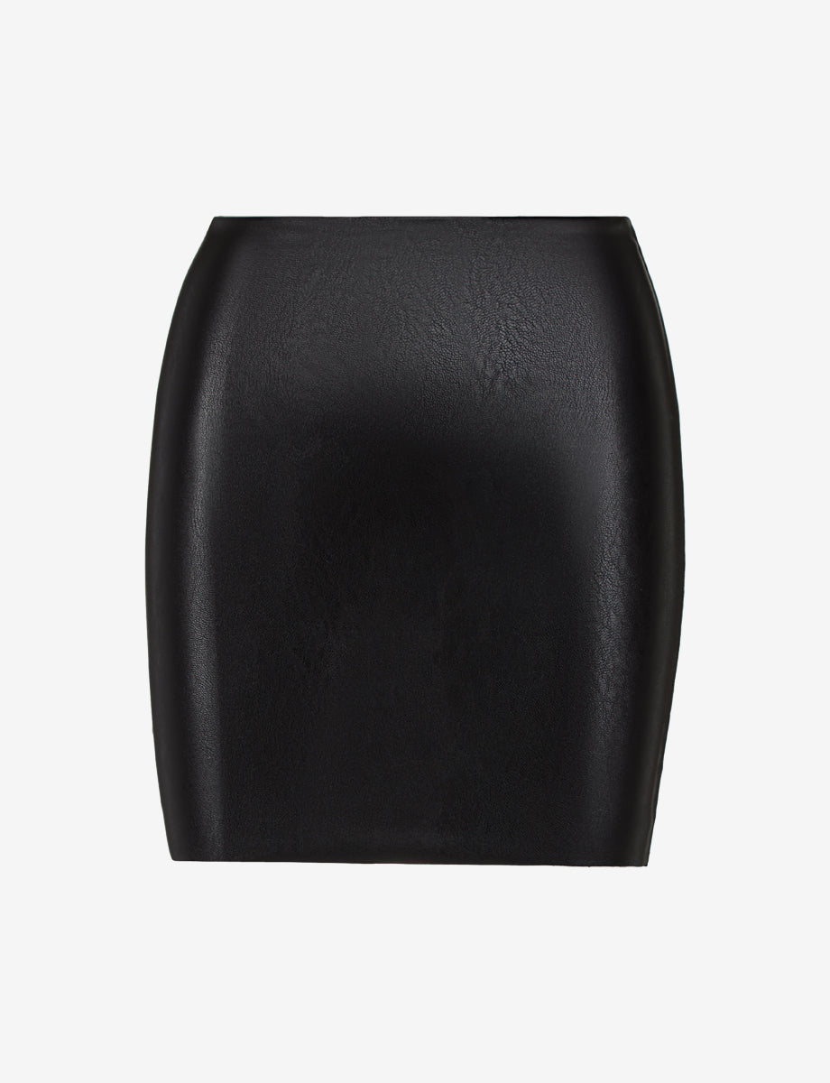 Faux Leather Micro-Mini Skirt - Womens Commando