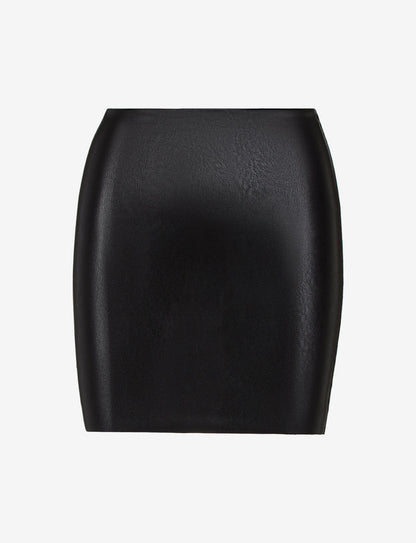 Faux Leather Micro-Mini Skirt - Womens Commando