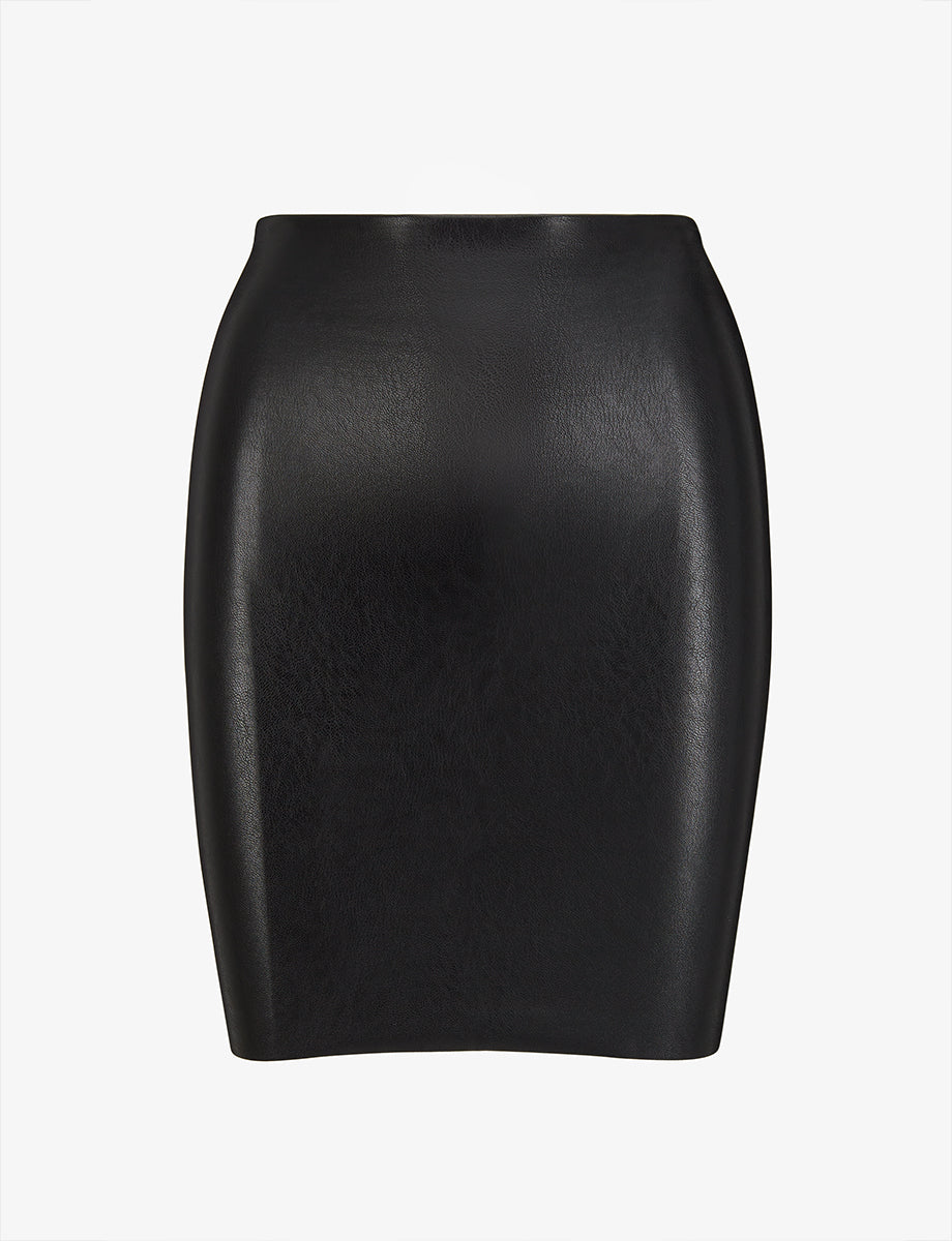 Faux Leather Mini Skirt - Womens Commando