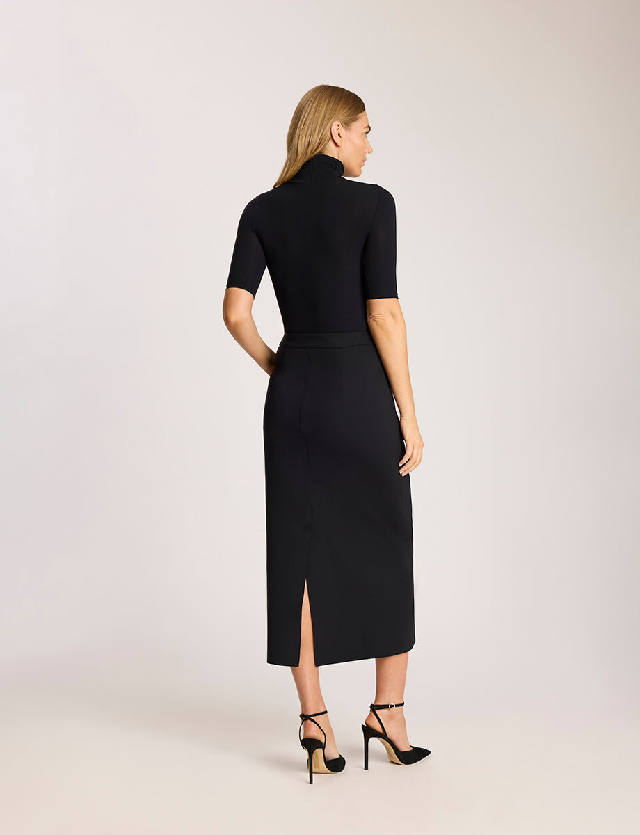 Neoprene CEO Trouser Midi Skirt - Womens Commando