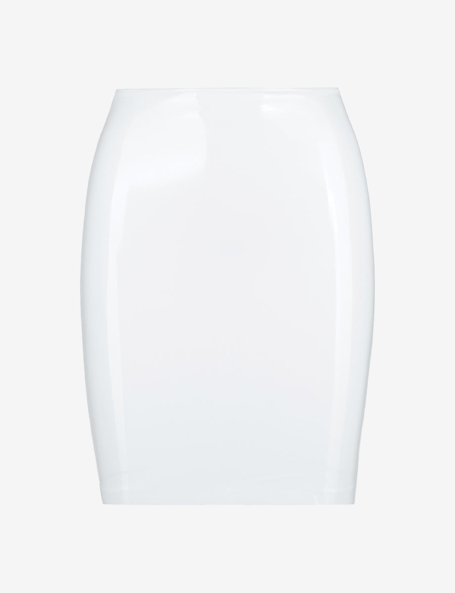 Faux Patent Leather Mini Skirt - Womens Commando