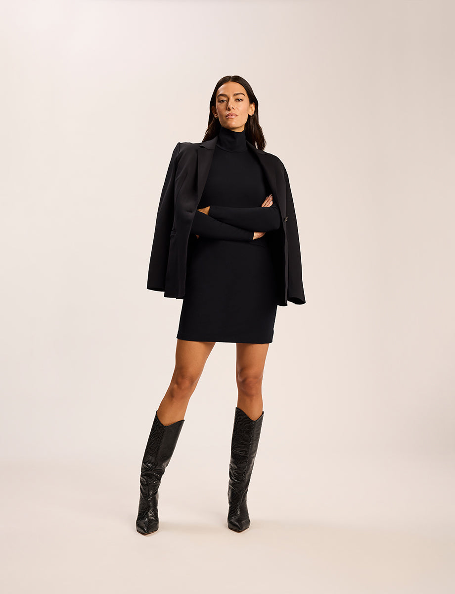 Butter Luxe Long Sleeve Turtleneck Mini Dress - Womens Commando