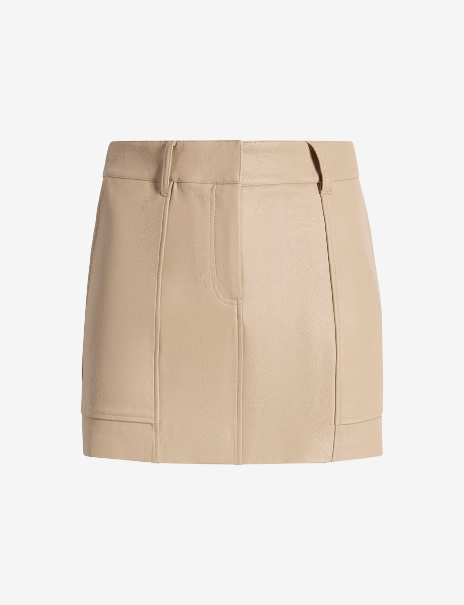 Faux Leather Utility Micro Mini Skirt - Womens Commando